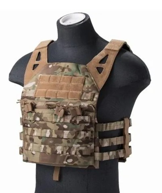 Тактичний жилет Lancer Tactical Veste Plate Carrier JPC Універсальний Мультикам (Alop) - зображення 1