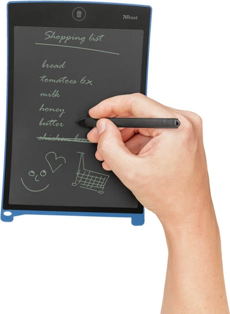 Графічний планшет Trust Wizz Digital Writing Pad With 8.5" LCD Screen (TR22357) - зображення 5