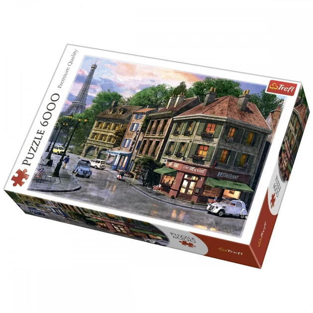 Puzzle Trefl Ulica w Paryżu 6000 elementów (PT-65001) - obraz 1