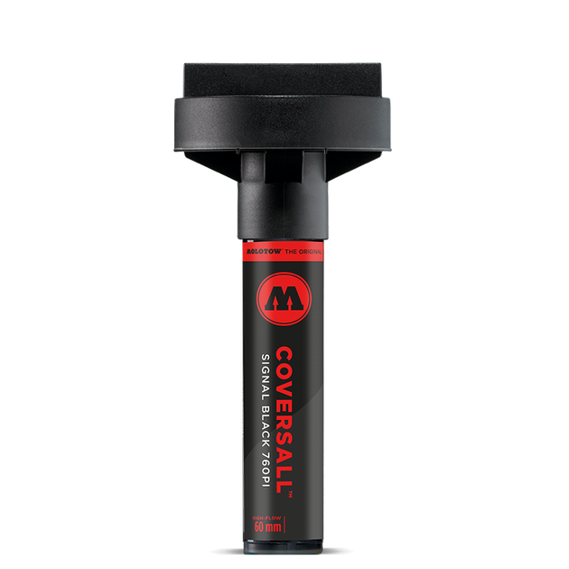 Маркер-швабра спиртовой Molotow 760PI CoversAll (Черный) 60 мм - Фото 7 Маркер-швабра спиртовой Molotow 760PI CoversAll (Черный) 60 мм - изображение 7