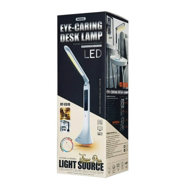 Настольная аккумуляторная светодиодная led лампа REMAX Time Pro Series Eye-Caring. White - изображение 10