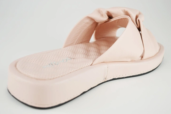 Шлепанцы Evromoda 316123 пудра кожа 37 - изображение 5