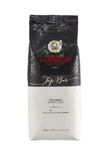 Ящик кави в зернах Garibaldi Top Bar 100% арабіка 1 кг у ящику 10 шт - зображення 5