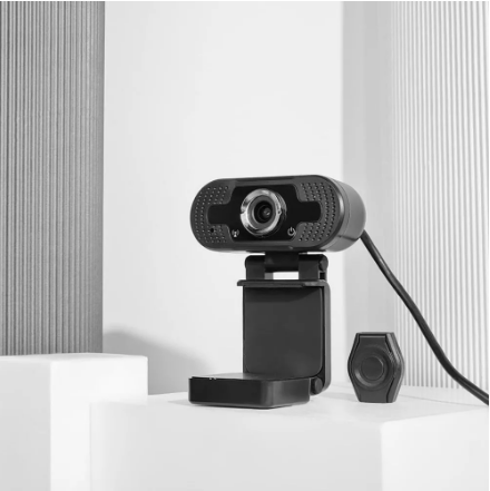 Веб-камера с микрофоном W8 Full HD 1920х1080 USB black - Фото 3 Веб-камера с микрофоном W8 Full HD 1920х1080 USB black - изображение 3
