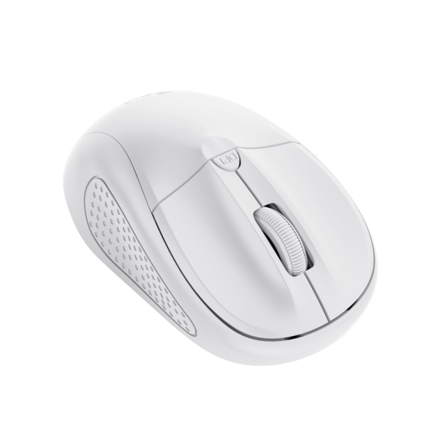 Мышь компьютерная Trust Primo Wireless Mouse Mat White 24795 1600dpi беспроводная Белый - изображение 2