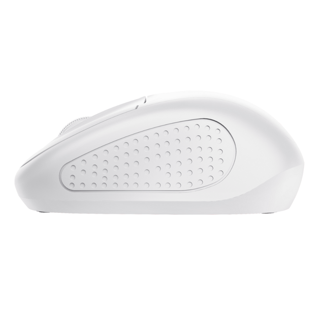 Мышь компьютерная Trust Primo Wireless Mouse Mat White 24795 1600dpi беспроводная Белый - изображение 4