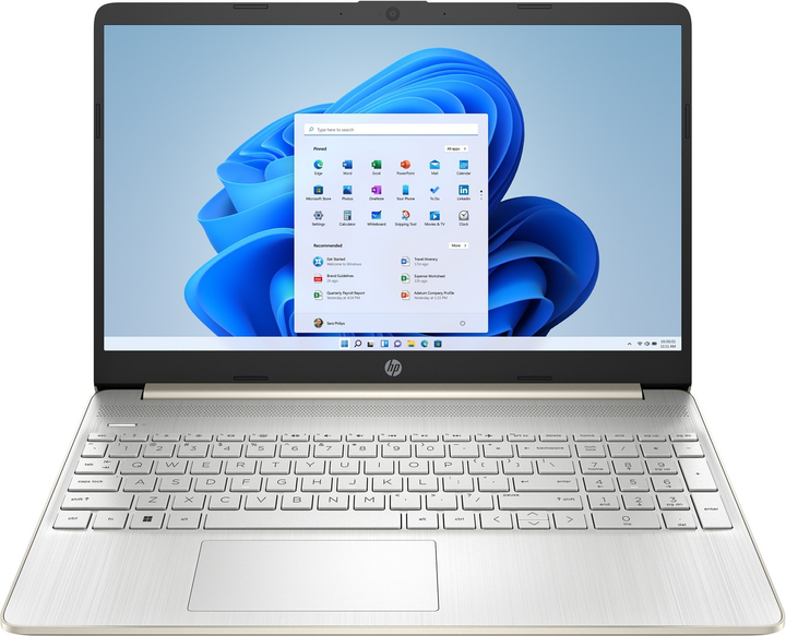 Laptop HP 15s-fq5214nw (712X9EA) Gold - obraz 1