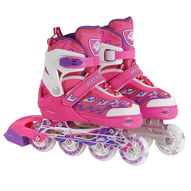 Раздвижные ролики Best Roller 65018-S, размер 30-33, розовые ...