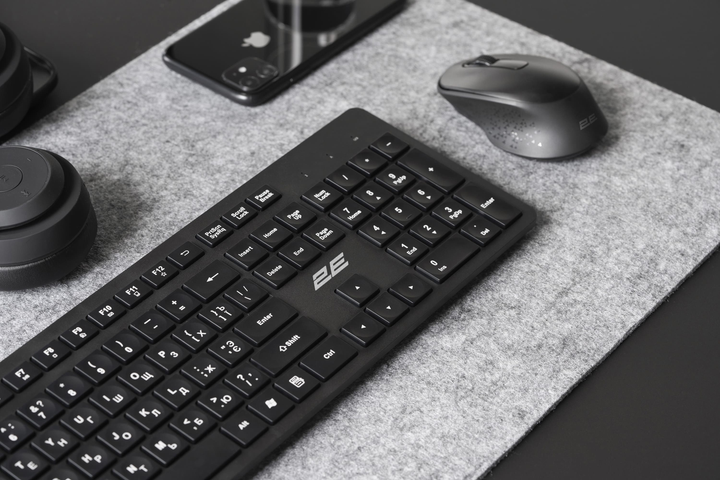 Клавіатура бездротова 2E KS260 WL Black (2E-KS260WB) - зображення 7