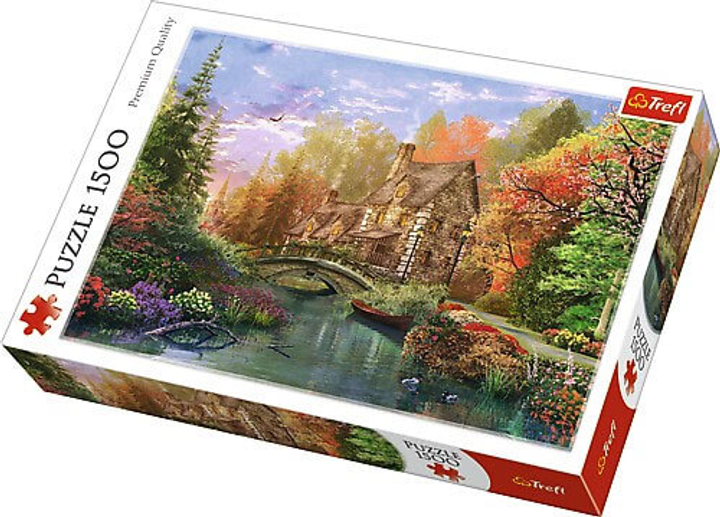 Puzzle Trefl Domek nad jeziorem 1500 elementów (26136) - obraz 1