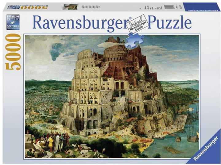 Puzzle Ravensburger Wieża Babel Peter Bruegel 5000 elementów (17423) - obraz 1