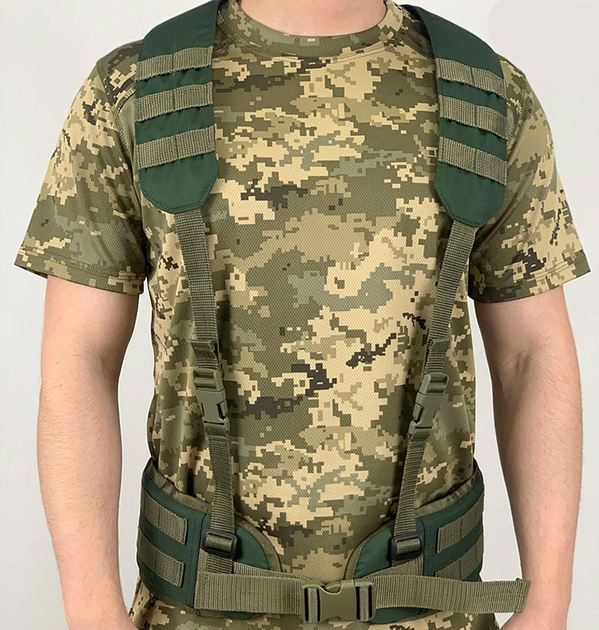 Ремінно-плечова система (РПС) Military Manufactury Cordura хакі 217 - зображення 1