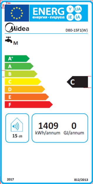 Бойлер Midea D50-15F1 (W) - изображение 9