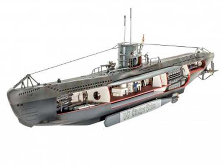 Niemiecka łódź podwodna 1:125 Revell Niemiecka łódź podwodna U-47 z wnętrzem (REV-05060) - obraz 2