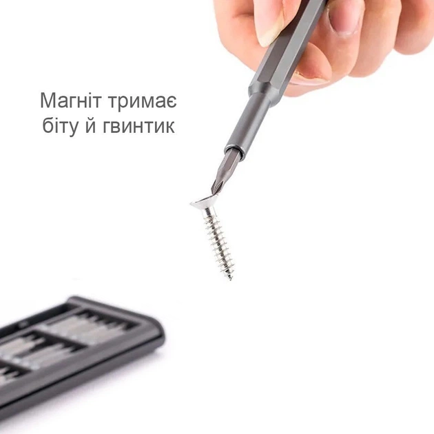 Набор отвёрток 24в1 для точных работ (ремонт мобильных телефонов, ноутбуков) - Фото 4 Набор отвёрток 24в1 для точных работ (ремонт мобильных телефонов, ноутбуков) - изображение 4