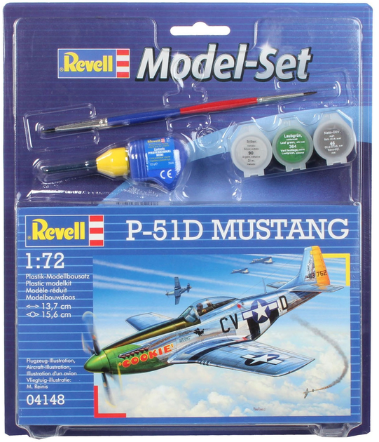 Model Set Літак 1:72 Revell P-51D Mustang (1944 р. США) (64148) - зображення 2