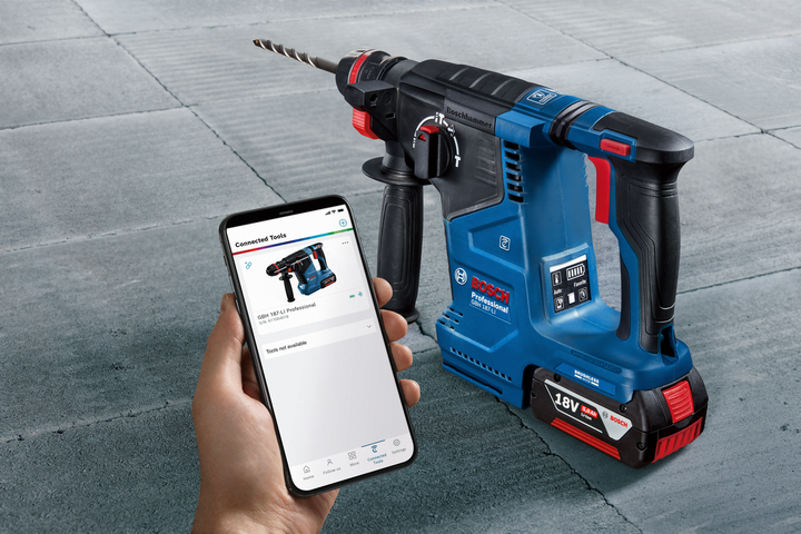 Бесщеточный аккумуляторный перфоратор Bosch GBH 187-LI ONE Chuck, 2 аккум. GBA 18V 5.0Ah, зп GAL 1880 CV в кейсе (0611923121) - Фото 12 Бесщеточный аккумуляторный перфоратор Bosch GBH 187-LI ONE Chuck, 2 аккум. GBA 18V 5.0Ah, зп GAL 1880 CV в кейсе (0611923121) - изображение 12