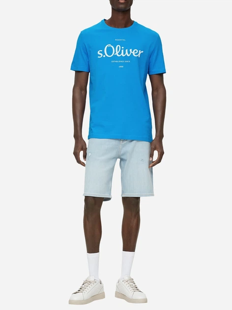 T-shirt s.Oliver 2131935-62D1 XL Niebieski/Zielony (4099973459744) - obraz 3