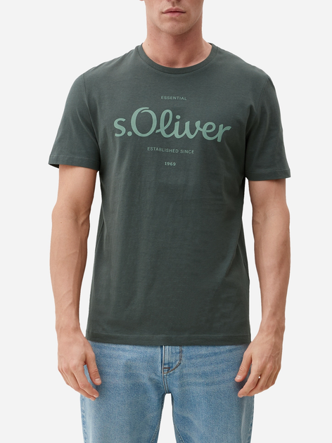 T-shirt s.Oliver 2131935-79D1 S Zielony (4099973459898) - obraz 1