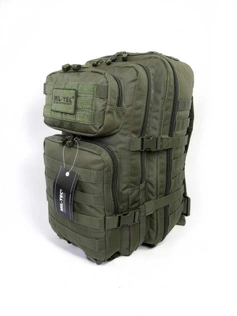 Тактичний рюкзак Мілтек військовий армійський Mil-tec штурмовий 36л олива - зображення 2
