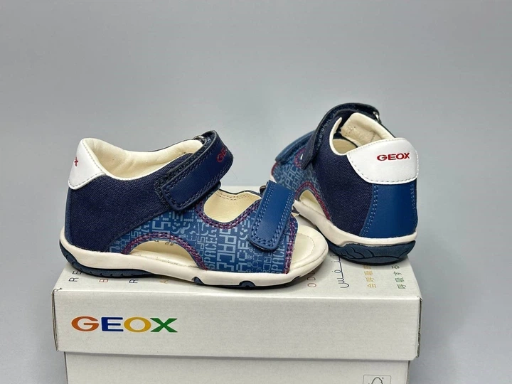 Детcкие босоножки Geox Elba 23 р мальчику сине-голубые - Фото 4 Детcкие босоножки Geox Elba 23 р мальчику сине-голубые - изображение 4