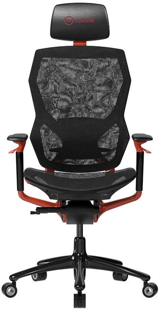 Fotel gamingowy Lorgar Grace 855 Mesh Czarno/Czerwony (LRG-CHR855RB) - obraz 2