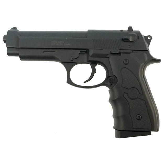 Пистолет страйкбольный Beretta 92 с глушителем 18х4,5х25 см Galaxy Черный 000217819 - изображение 2