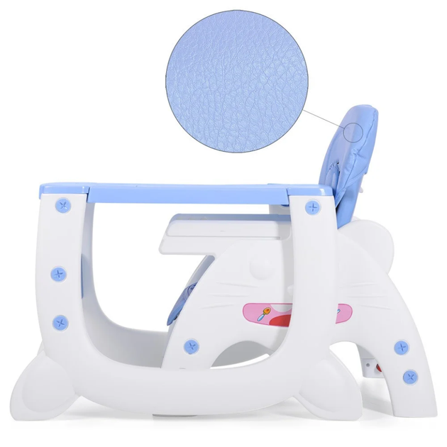 Дитячий стільчик для годування Bambi M 3612-12 Стілець трансформер - Фото 4 Дитячий стільчик для годування Bambi M 3612-12 Стілець трансформер - зображення 4