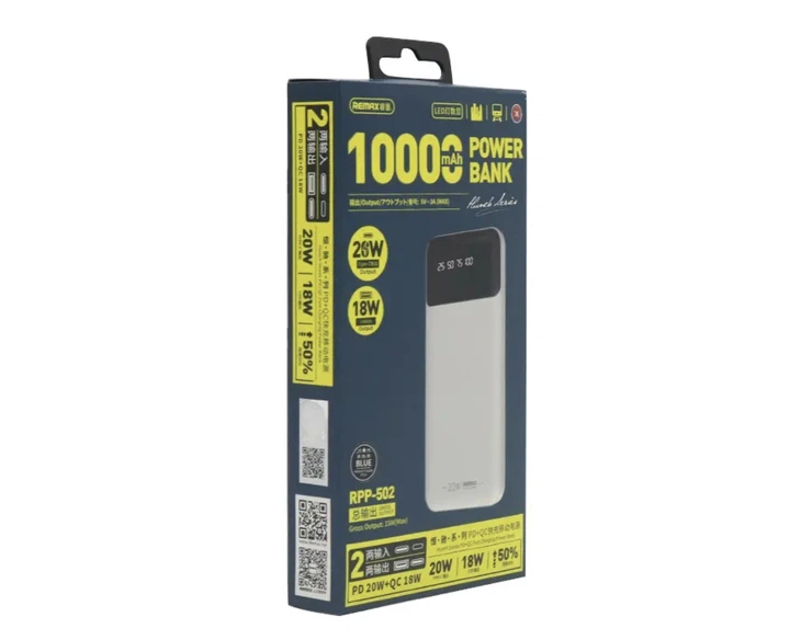 Power Bank Remax RPP-502 10000 mAh White RPP-502 Black – фото, відгуки ...