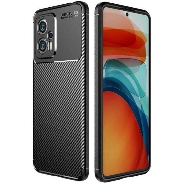 Чохол Fiji Ultimate Carbon для Xiaomi Poco X4 GT протиударний бампер чорний - Фото 1 Чохол Fiji Ultimate Carbon для Xiaomi Poco X4 GT протиударний бампер чорний - зображення 1