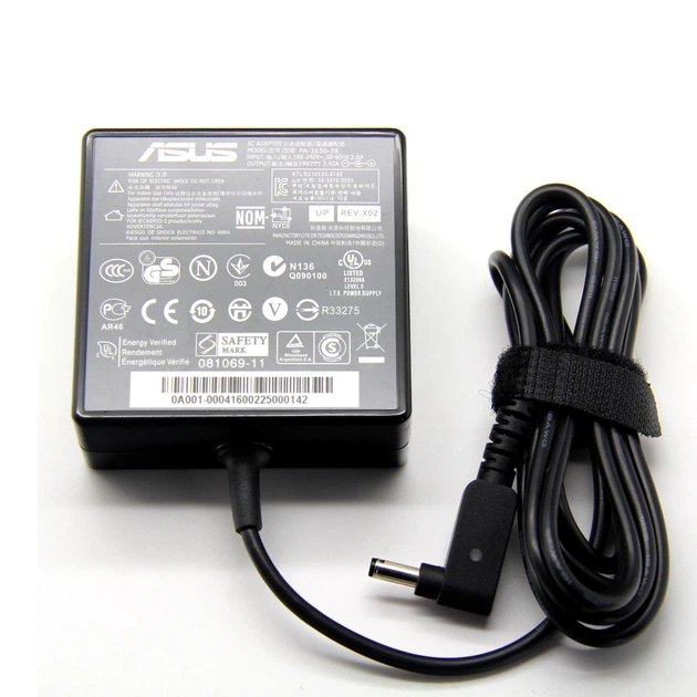 Блок питания Asus 65W 19V, 3.42A, разъем 4.0/1.35 квадратный под кабель - изображение 3