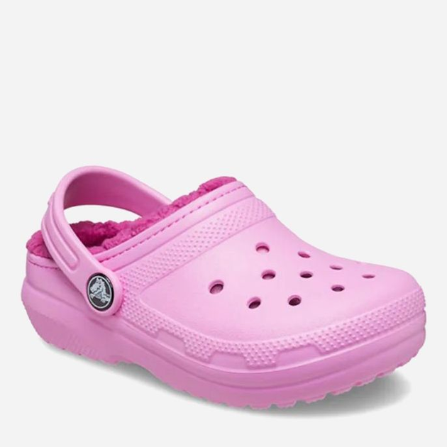 Chodaki dziecięce dla dziewczynki ocieplane Crocs Classic 207010-6SW 34 Różowe (191448894532) - obraz 2