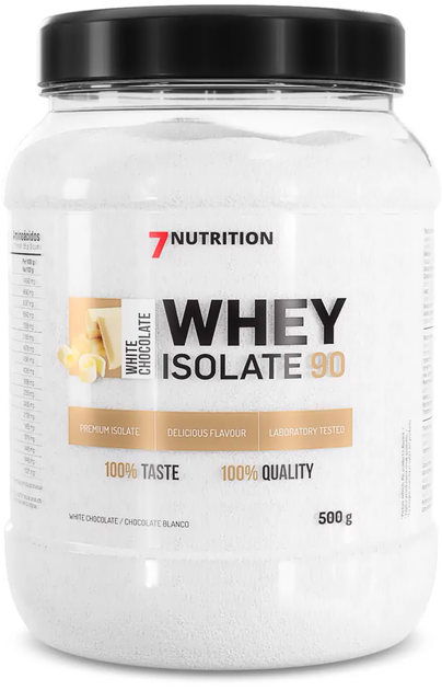 Odżywki białkowe 7Nutrition Whey Isolate 90 500 g Jar White Chocolate (5907222544082) - obraz 1