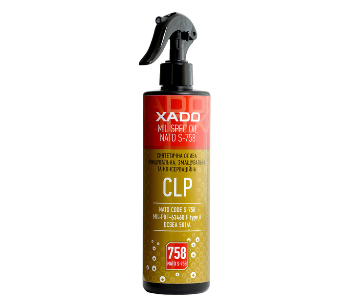 Масло для чистки, смазки и консервации оружия XADO CLP OIL-758 500 ml - изображение 1