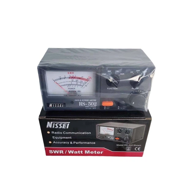 Вольтметр SWR WattMeter NISSEI RS-502 вимірювання потужності в діапазоні частот від 125 до 525 МГц вимірювання від 5 до 200 Вт. - зображення 2