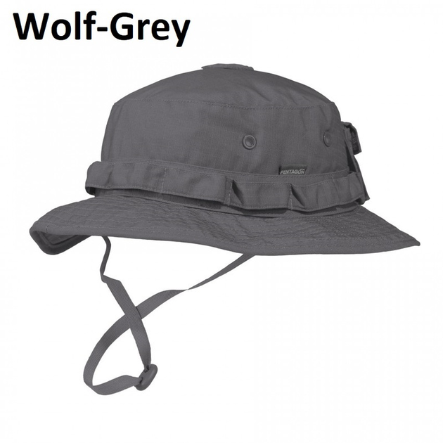 Тактична панама Pentagon JUNGLE HAT K13014 57, Wolf-Grey (Сірий) - зображення 1