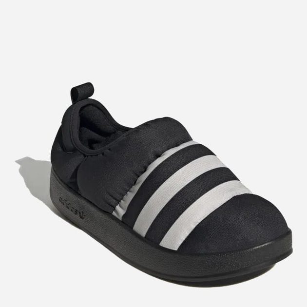 Чоловічі сліпони adidas Puffylette GY4559 40.5 (7UK) 25.5 см CЧорні/Greone/CЧорні (4065426935141) - зображення 6