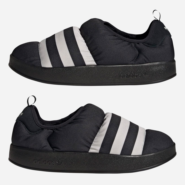 Чоловічі сліпони adidas Puffylette GY4559 40.5 (7UK) 25.5 см CЧорні/Greone/CЧорні (4065426935141) - зображення 10
