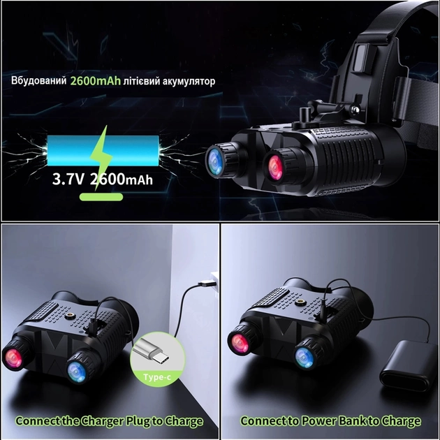 Бінокуляр нічного бачення Dsoon NV8160 + кріплення на голову + кронштейн FMA L4G24 на шолом - Фото 5 Бінокуляр нічного бачення Dsoon NV8160 + кріплення на голову + кронштейн FMA L4G24 на шолом - зображення 5