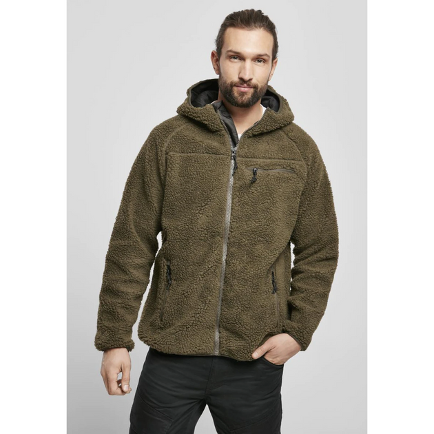 Чоловічі тактичні куртки Brandit Teddy Worker Оливковий XL (Kali) - зображення 2