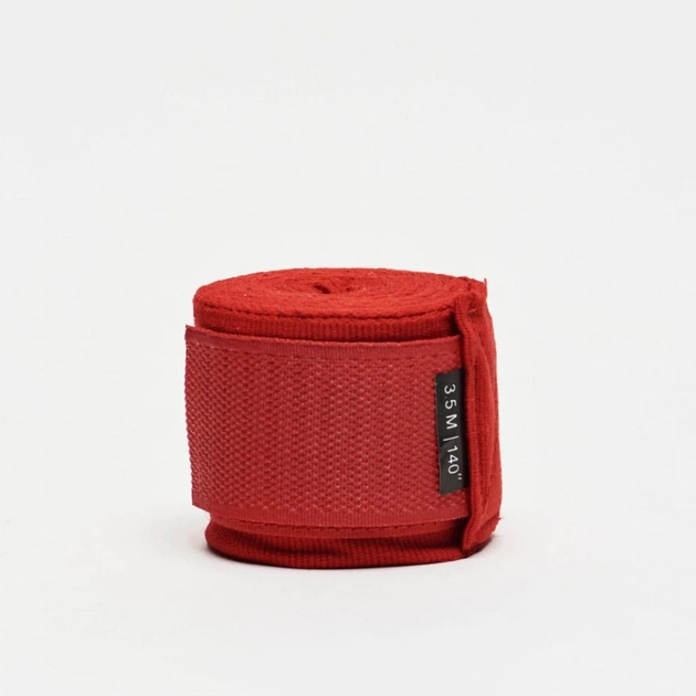 Бинты боксерские Leone Red 3,5 м - Фото 2 Бинты боксерские Leone Red 3,5 м - изображение 2
