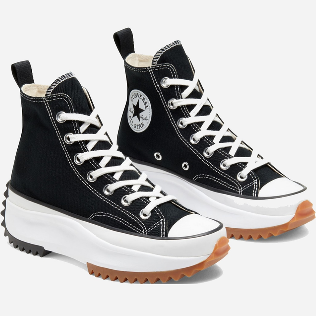 Жіночі кеди високі Converse Run Star Hike Jwa Canvas Platform 166800C 39 (6.5US) 24.5 см Black/White/Gum (888757740710) - зображення 2