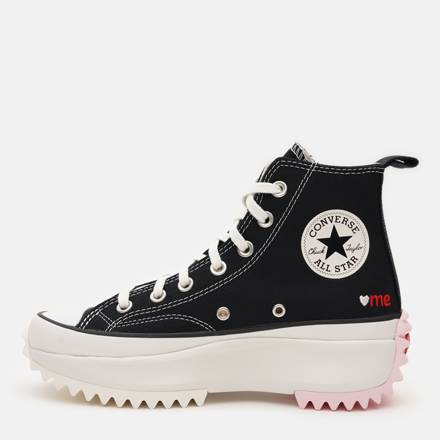 Жіночі кеди високі Converse Run Star Hike A01598C 37 (4.5US) 22.5 см Black / University Red / Sherry Blossom (194433521017) - зображення 5