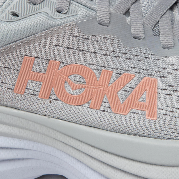 Жіночі кросівки для бігу HOKA ONE ONE Bondi 8 1127952-HMLR 38 (6.5US) 23.5 см Сірі (195719637934) - зображення 5