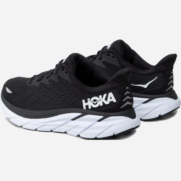 Buty do biegania damskie HOKA ONE ONE Clifton 8 1119394-BWHT 38 (6.5US) 23.5 cm Czarny/Biały (194715600201) - obraz 4