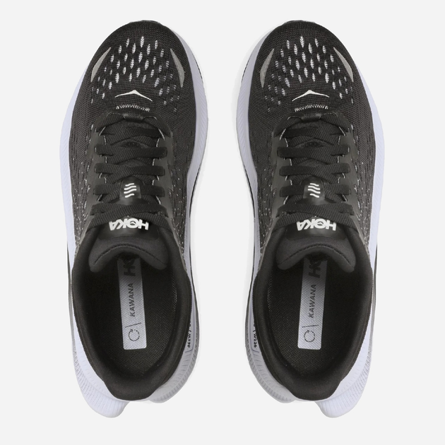 Жіночі кросівки для бігу HOKA ONE ONE Kawana 1123164-BWHT 41.5 (9US) 26 см Чорний/Білий (195719209490) - зображення 4