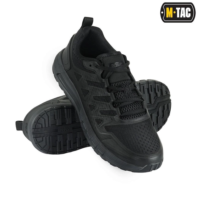 Мужские тактические кроссовки летние M-Tac размер 38 (24,5 см) Черный (Summer Sport Black) - изображение 1