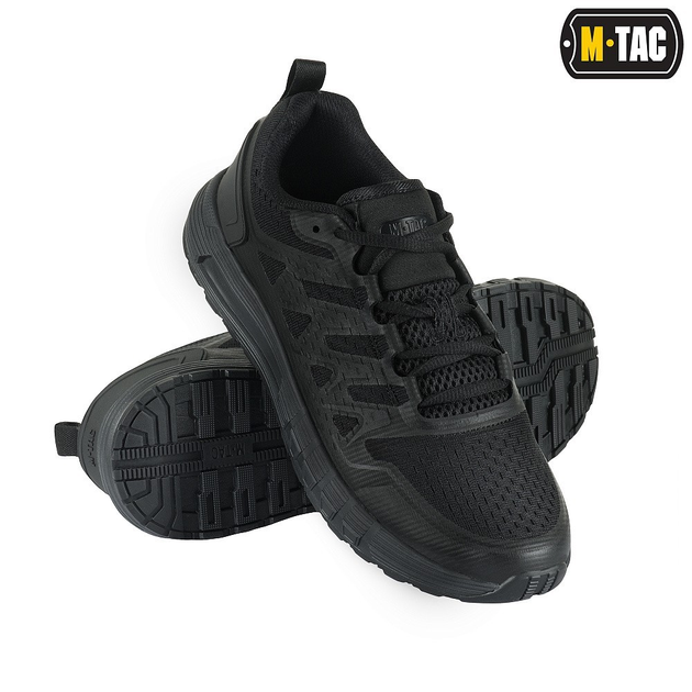 Мужские тактические кроссовки летние M-Tac размер 46 (30 см) Черный (Summer Sport Black) - изображение 1