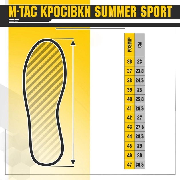 Мужские тактические кроссовки летние M-Tac размер 39 (25 см) Койот (Коричневый) (Summer Sport Coyote) - изображение 2