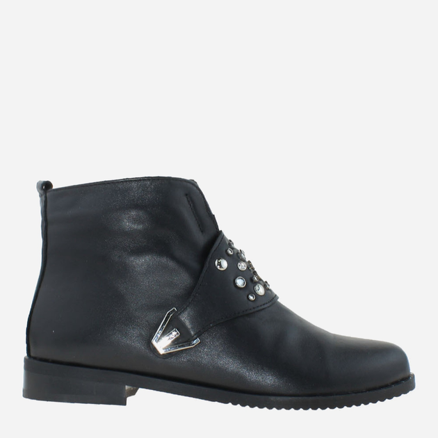 Акція на Жіночі зимові черевики низькі Olevit RO60271-5 37 23.5 см Чорні від Rozetka
